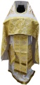 Priest Vestment Combined from Brocade "Greek Cross" with Embroidered Epitrachelion, Embroidery "New Embroidery"