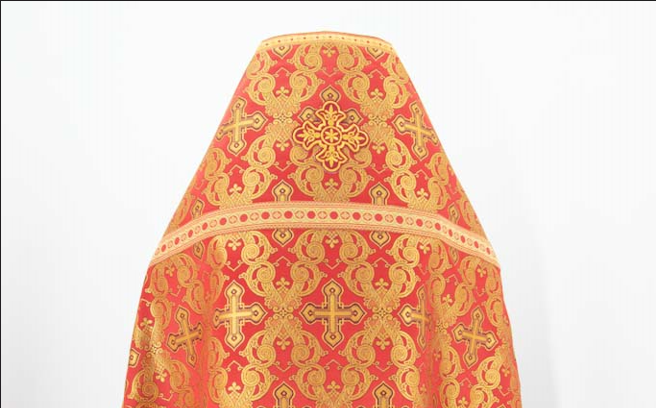 Vestments made of brocade