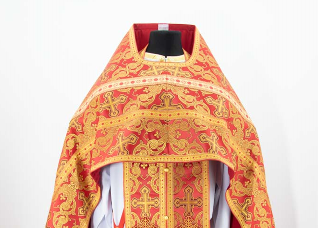 Vestments made of brocade