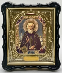 Icon of Saint Sergius of Radonezh 28×24×3.5