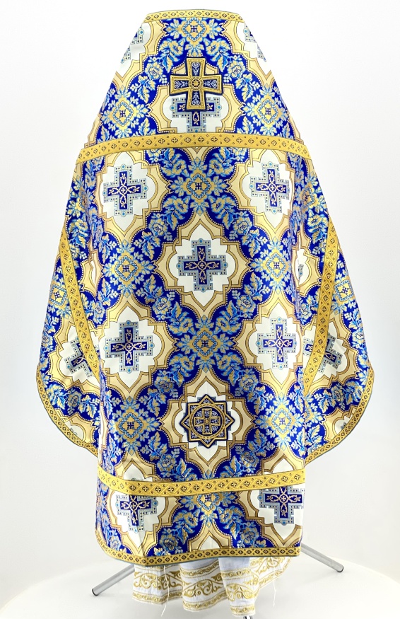 Priest Vestments, Brocade with Sewn-in Galloon