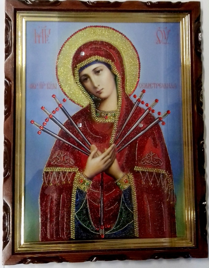 Icon of the Mother of God: "The Seven Arrows" 55x75