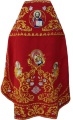 Priest Vestments, embroidered on gabardine, embroidered center with icons and embroidered galloon