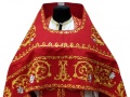 Priest Vestments, embroidered on gabardine, embroidered center with icons and embroidered galloon