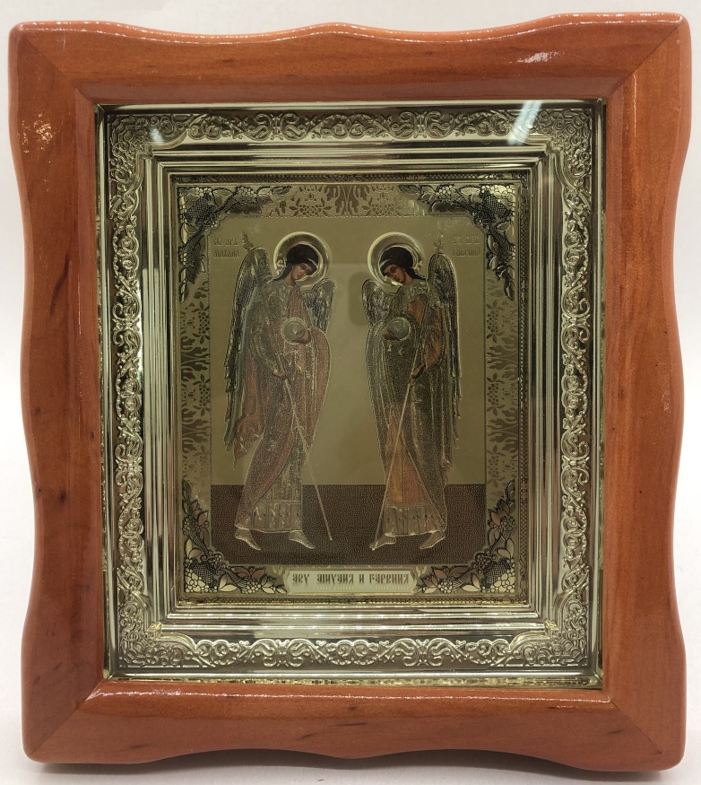 Icon of Holy Archangels Michael and Gabriel 19×17