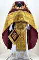Priest Vestments Combined from Brocade with Embroidered Epitrachelion, Embroidery "New Embroidery"