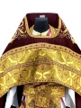 Priest Vestments Combined from Brocade with Embroidered Epitrachelion, Embroidery "New Embroidery"