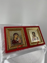 Velvet Folding Icon Triptych