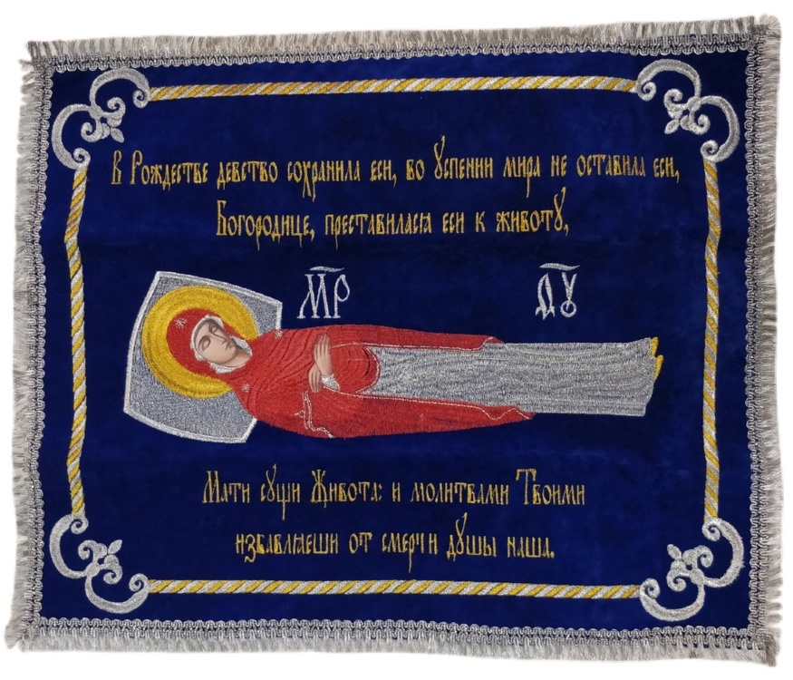 Epitaphios of the Mother of God (braided embroidery) 50×40 cm