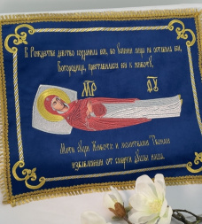 Epitaphios of the Mother of God (braided embroidery) 50×40 cm
