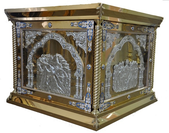 Altar Cover 100×100 Casting Aluminum, Tubes Brass (inside)