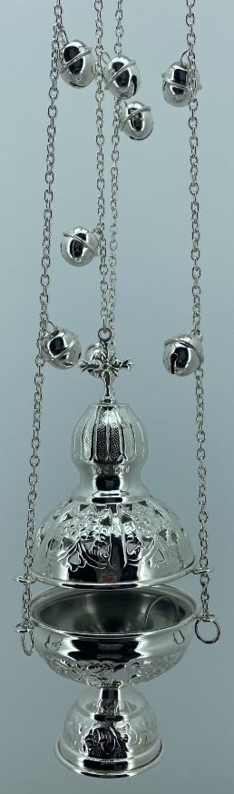 Censer "Grapes with Openings" Nickel-Plated