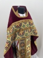 Combined Vestment with Embroidered Icon on Velvet