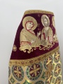 Combined Vestment with Embroidered Icon on Velvet