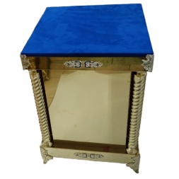 Stand for reliquary or for pouring plate with pull-out shelf, 60x60 cm (height 85.5 cm)