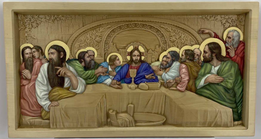 Icon of the Last Supper (painting, carved)