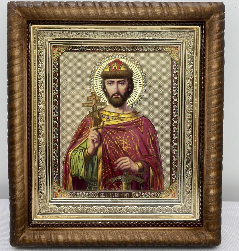 Icon of Saint Blessed Prince Igor 22.5×25.5 cm