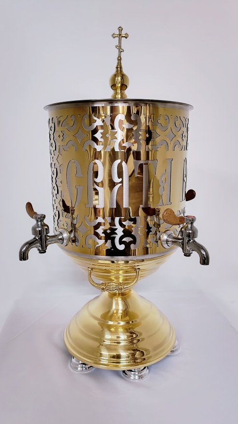 Tank for Holy Water 17L (stainless steel). Height 63.5cm. Ø 31cm.