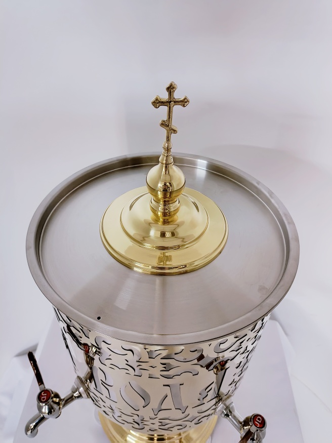 Tank for Holy Water 17L (stainless steel). Height 63.5cm. Ø 31cm.