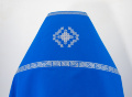 Embroidered Priest Vestments on Gabardine, "Meander" Embroidery with Embroidered Galloon