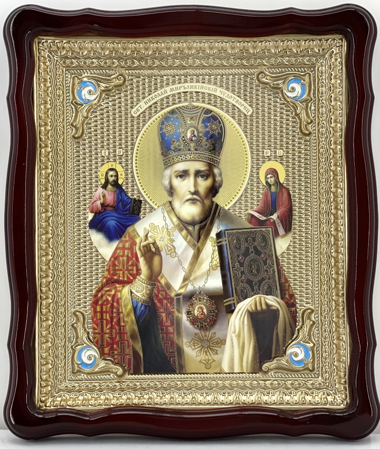 Icon of St. Nicholas the Wonderworker 48×42 cm