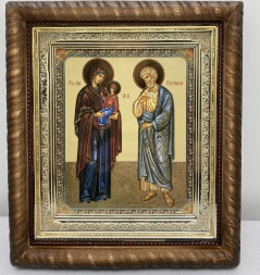 Icon of Saints Joachim and Anna 22.5×25.5cm