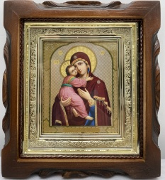 Icon of the Mother of God "Vladimirskaya" 19×17