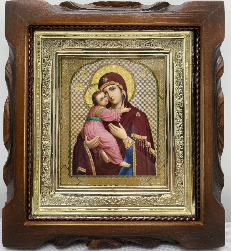 Icon of the Mother of God "Vladimirskaya" 19×17