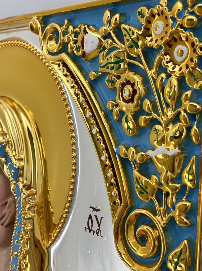 Icon of the Mother of God "Feodorovskaya" (painting, gold and silver)