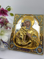 Icon of the Mother of God "Feodorovskaya" (painting, gold and silver)