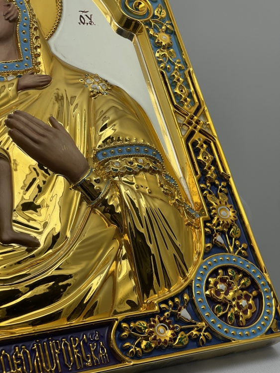Icon of the Mother of God "Feodorovskaya" (painting, gold and silver)
