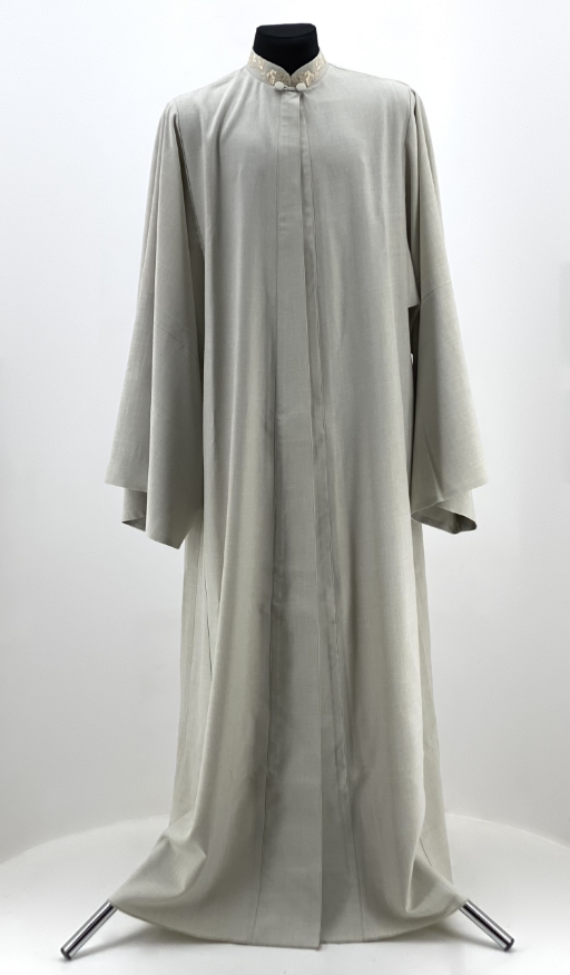 Cassock with Embroidery, Linen - Gabardine Fabric