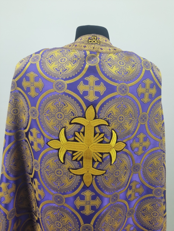 Priest Vestments, Greek Style, with Sewn Galloon