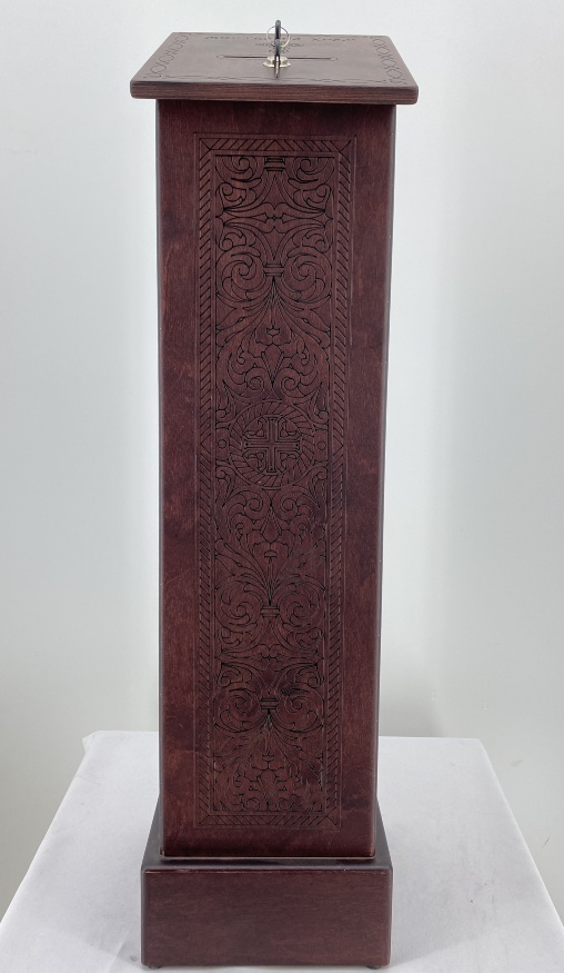 Offering Table for Church 24×24 cm (height 95–82 cm)