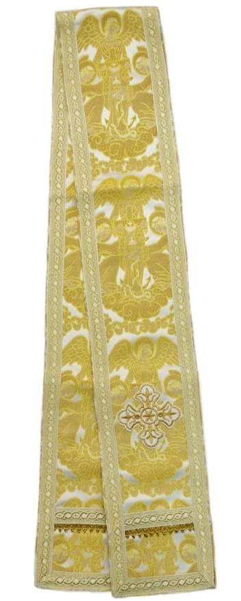 Bookmark Brocade White