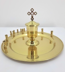 Unction Set, brass, without pods, Ø30.4cm, height 18cm, without pods