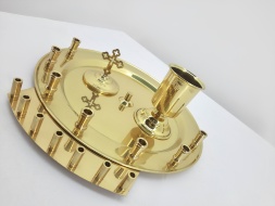 Unction Set, brass, without pods, Ø30.4cm, height 18cm, without pods