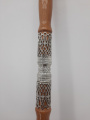 Wooden staff silver-plated, with serpents, enamel and stones 149х15.5 cm