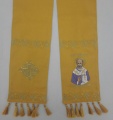 Bookmark with Embroidered Icon of St. Nicholas the Wonderworker (Brocade)