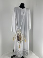 Embroidered Liturgical Staff with Icon of Saint Cyril and Saint Methodius