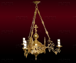 Chandelier, 1 Tier, 3 Candles (No. 39)