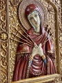 Icon of the Mother of God "Seven Arrows" (hand-painted, carved)