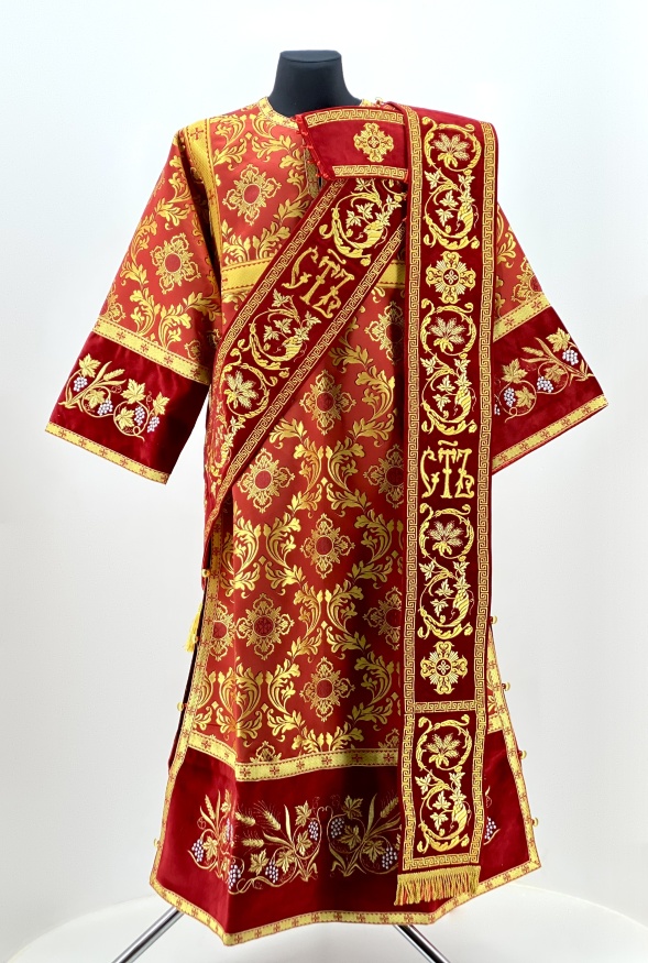 Deacon's Sticharion with Orarion and Cuffs (Crepe Satin)