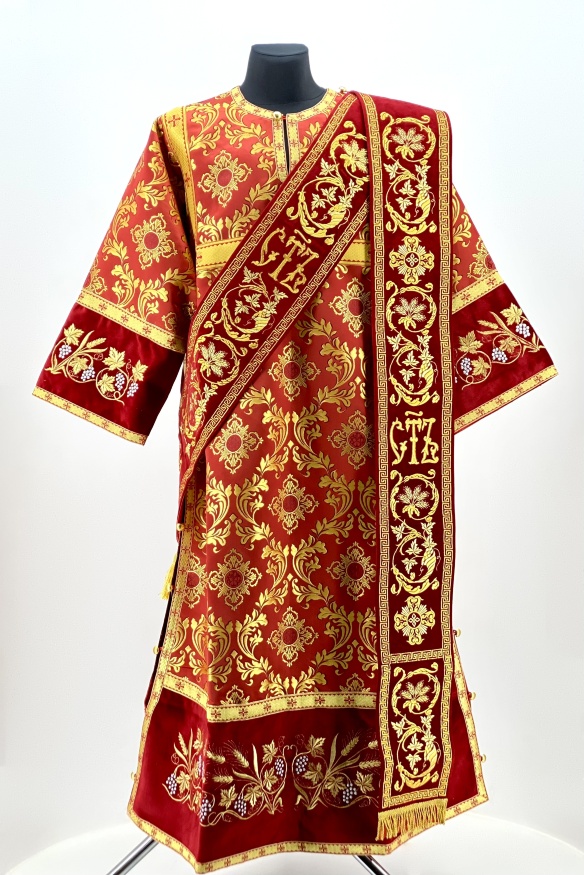 Deacon's Sticharion with Orarion and Cuffs (Crepe Satin)