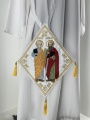 Embroidered Bishop’s Staff with Icon of Saints Peter and Paul