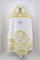Priest Vestments, Embroidered on Velvet, "Rose" Embroidery with Sewn Galloon