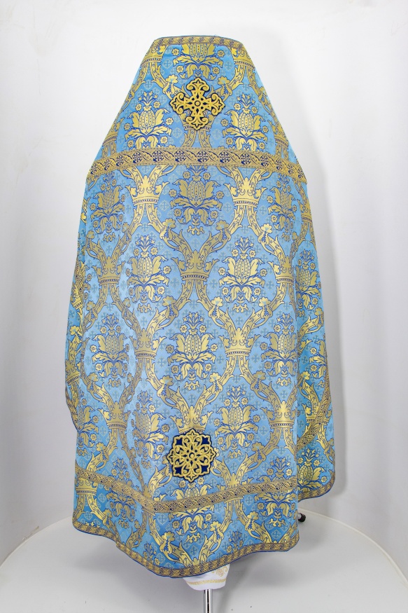 Priest Vestments, made of Greek brocade "Jerusalem" with Kyiv sewn galloon
