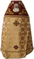 Priest Vestment Combined from Brocade "Royal Cross" with Embroidered Epitrachelion, Embroidery "Rose"