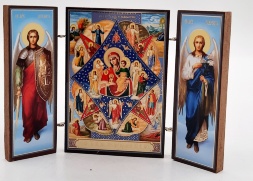 Folding Icon of the Mother of God "Burning Bush"