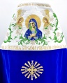 Combined Priest Vestments Embroidered on Velvet, with Embroidered Icons, Embroidery "Lilies"